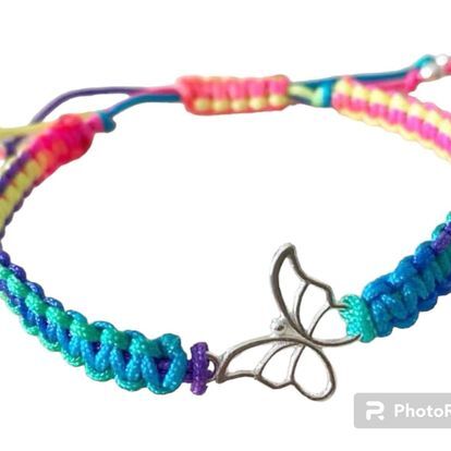 Butterfly Macrame Bracelet