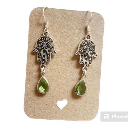 Hamsa hand earrings