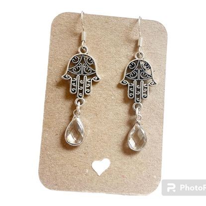 Hamsa hand earrings