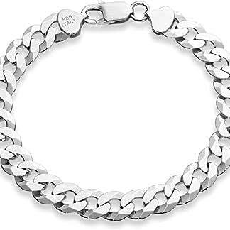 925 Sterling Silver Curb Chain Bracelet-6MM