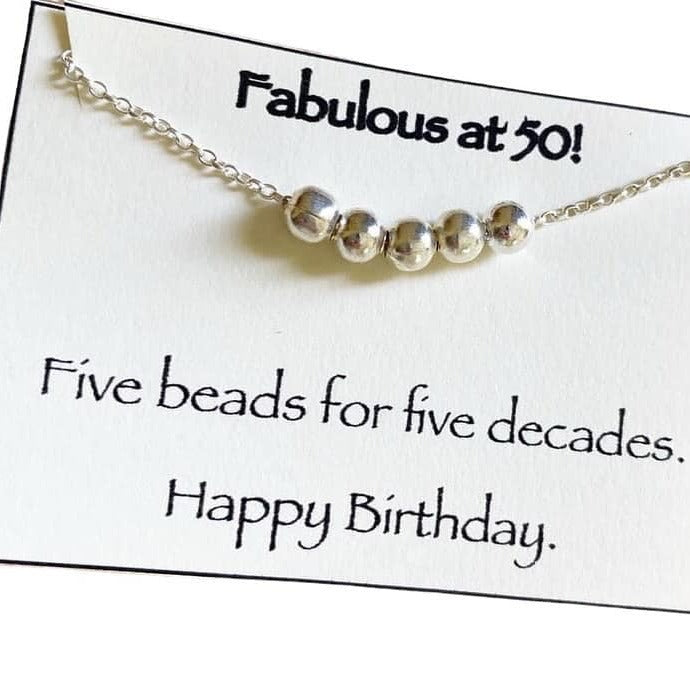 50th Birthday Necklace