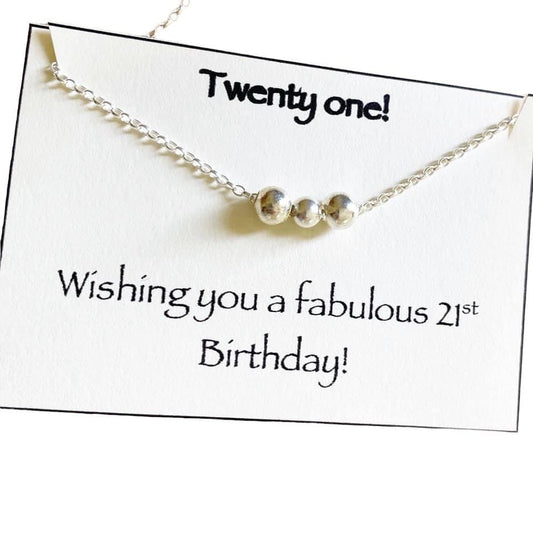 21st Birthday Necklace