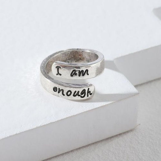 I Am Enough Self-Worth Women's Ring