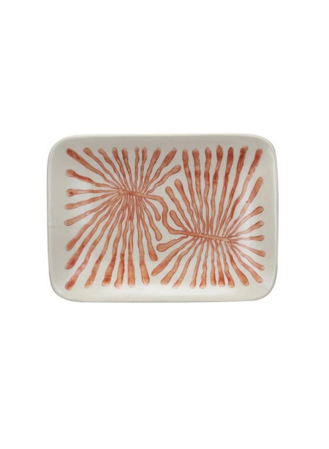 Hand-painted Abstract Stoneware Plate