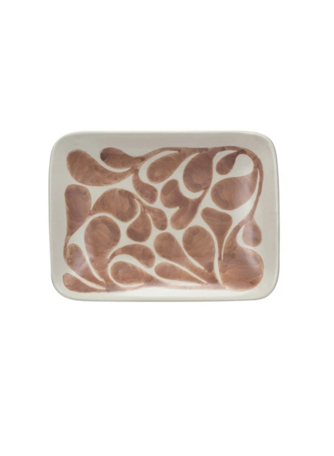 Hand-painted Abstract Stoneware Plate