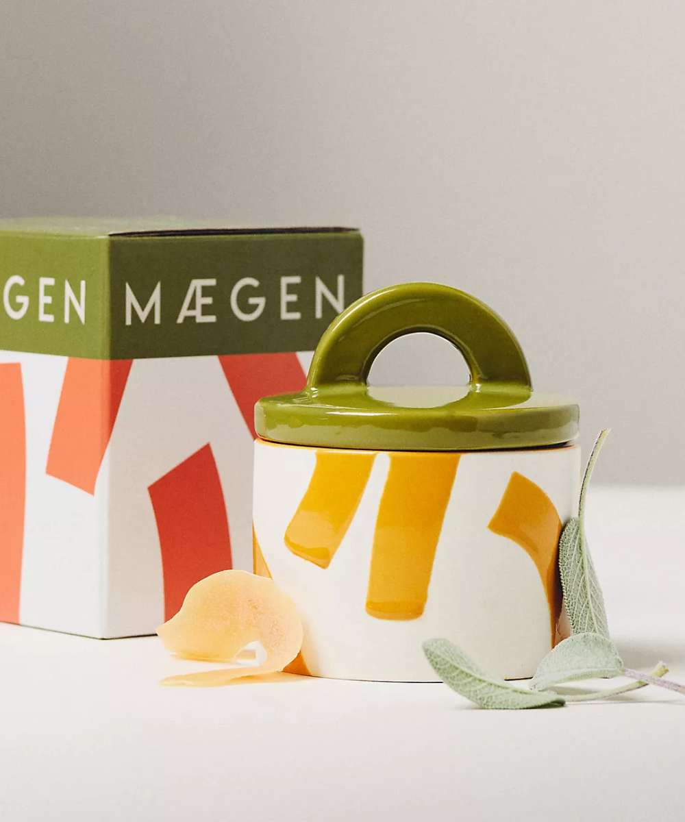 MÆGEN Pablo Pot Ceramic Candle - Fresh Pomelo & Sage
