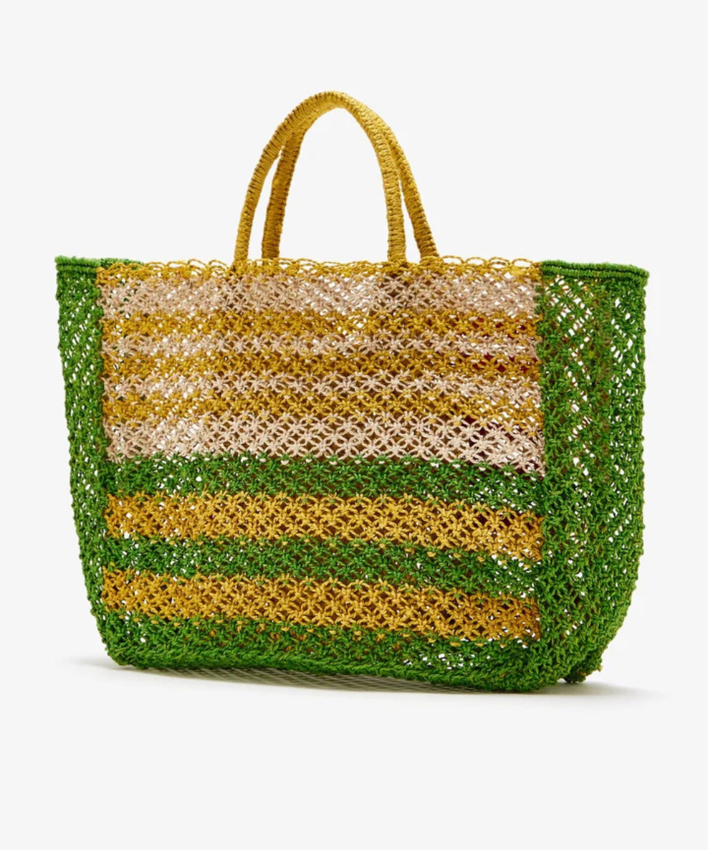 Olive Ciao Yellow Jute Bag