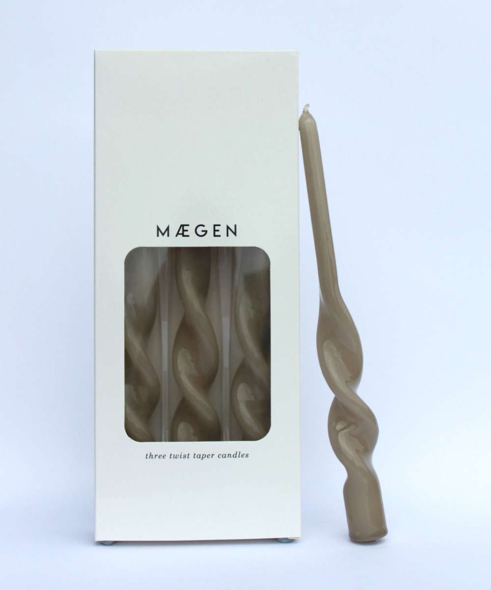 MÆGEN Twisted Taper Candle (pack of 3)