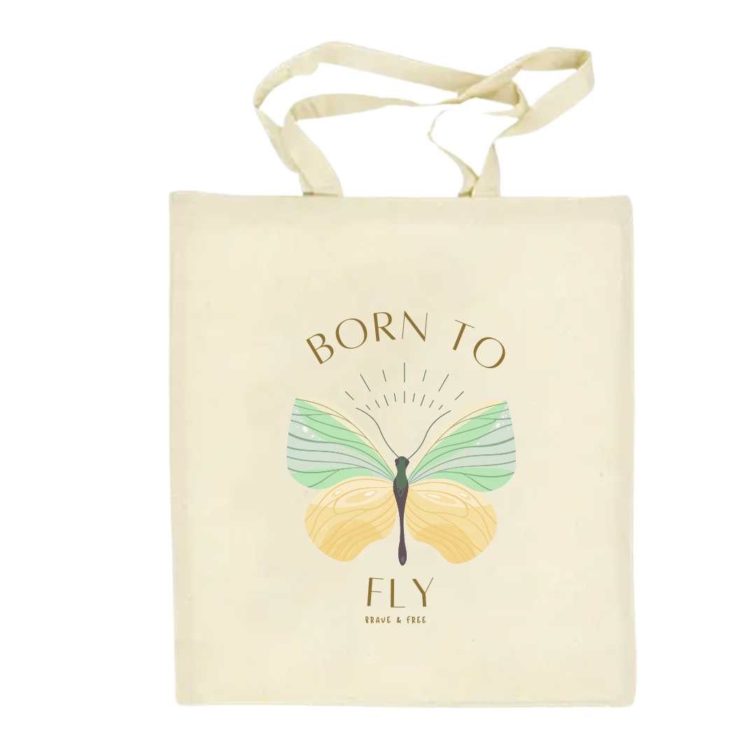 Born To Fly Canvas Tote Bag