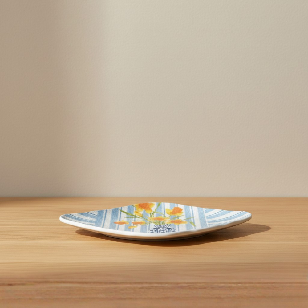 Bloom Stitch-Textured Stoneware Plates