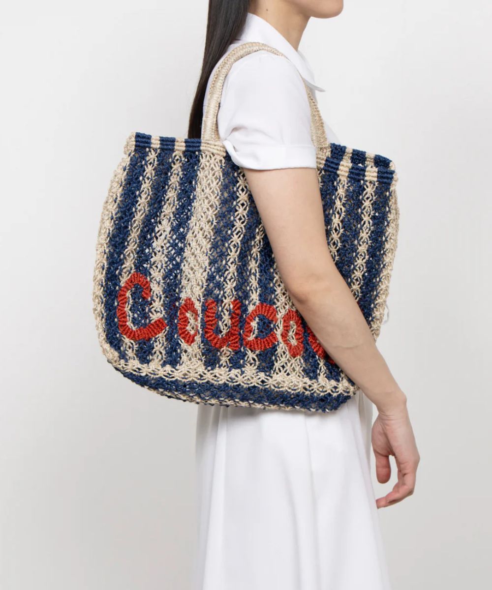 Bevan "Hi CouCou" Jute Tote Bag