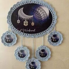 A Main Customized Crochet Ramadan Wall Decor