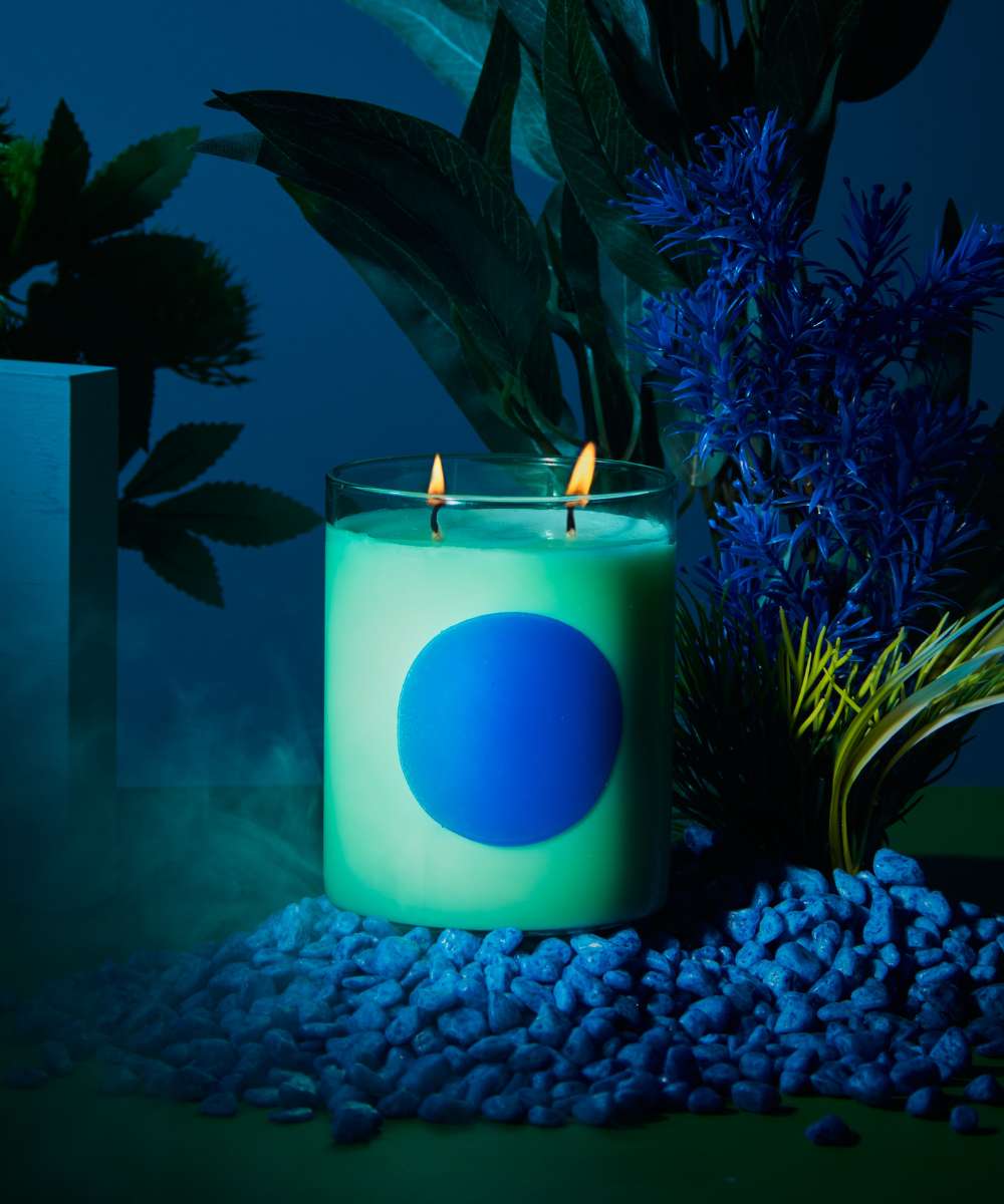 Wxy. Disco Glass Candle - Basil and Sweet Lime