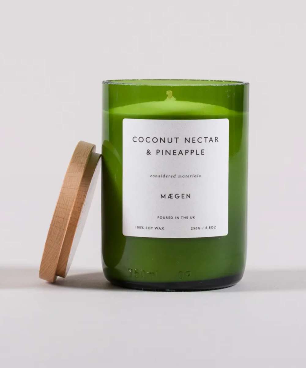 MÆGEN Orchard Glass Candle – Coconut Nectar & Pineapple