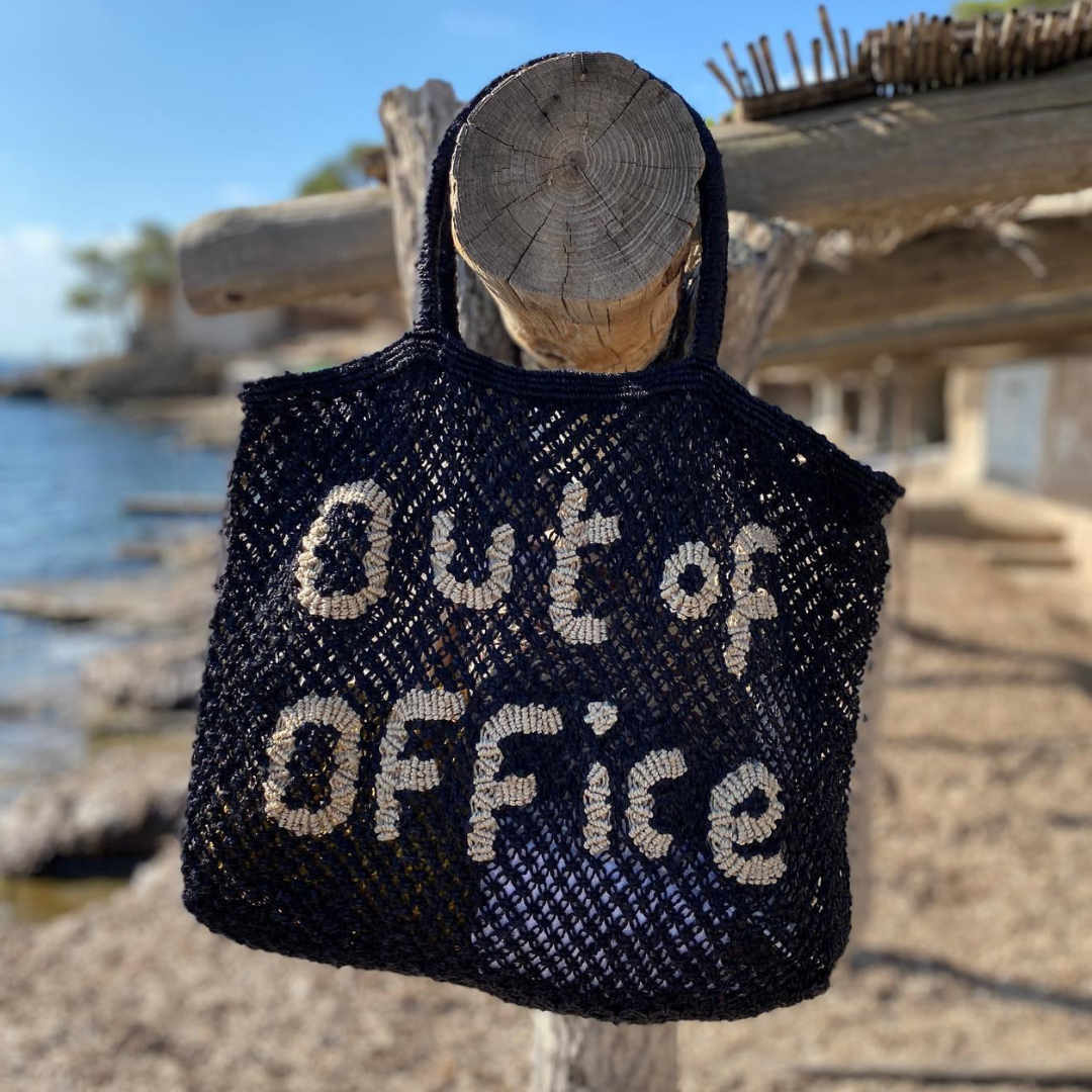 Out Of Office Jute bag  S Indigo - Saffron Souk 4 The Jacksons