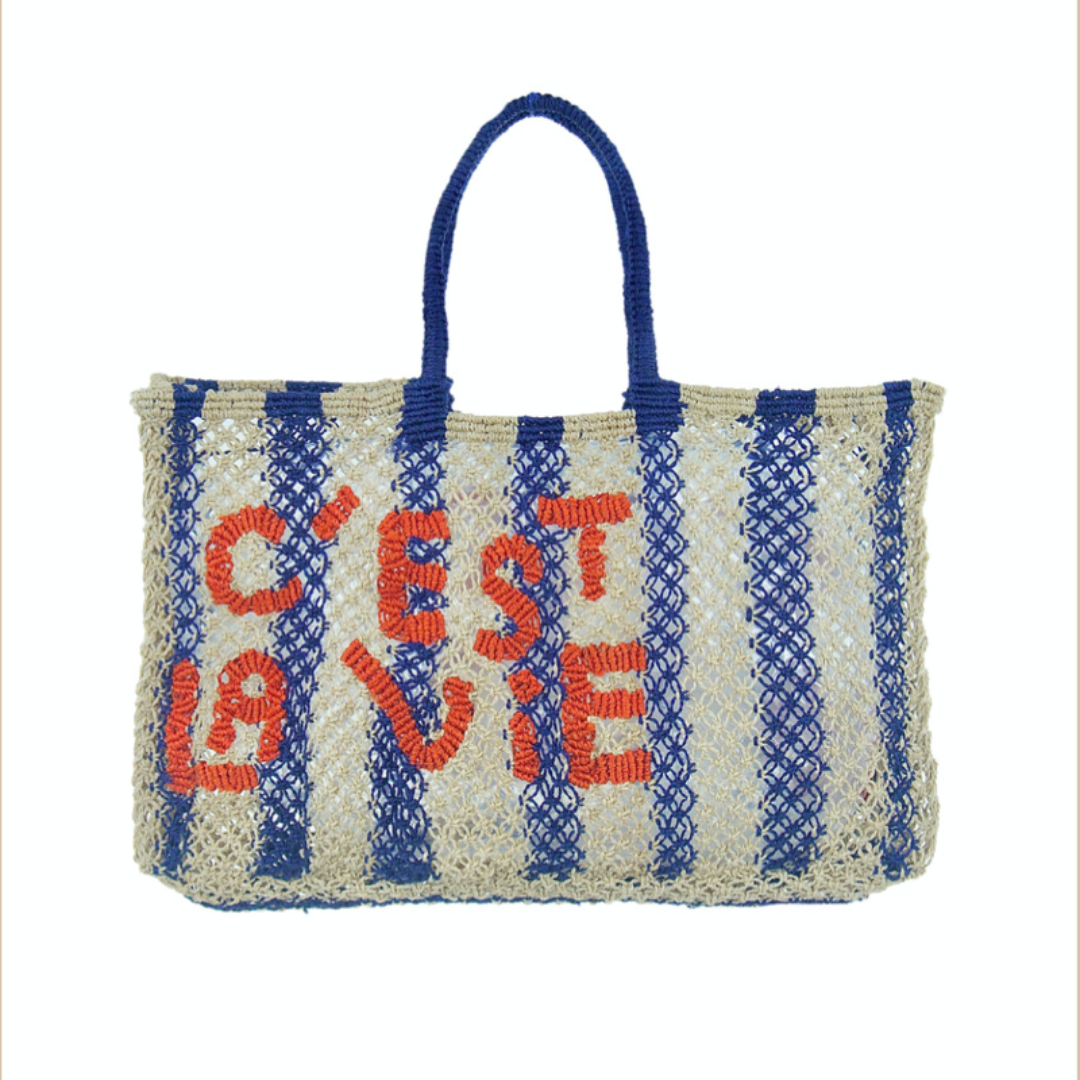 C'est La Vie (Lavinia) Jute Bag S - Saffron Souk 4 The Jacksons