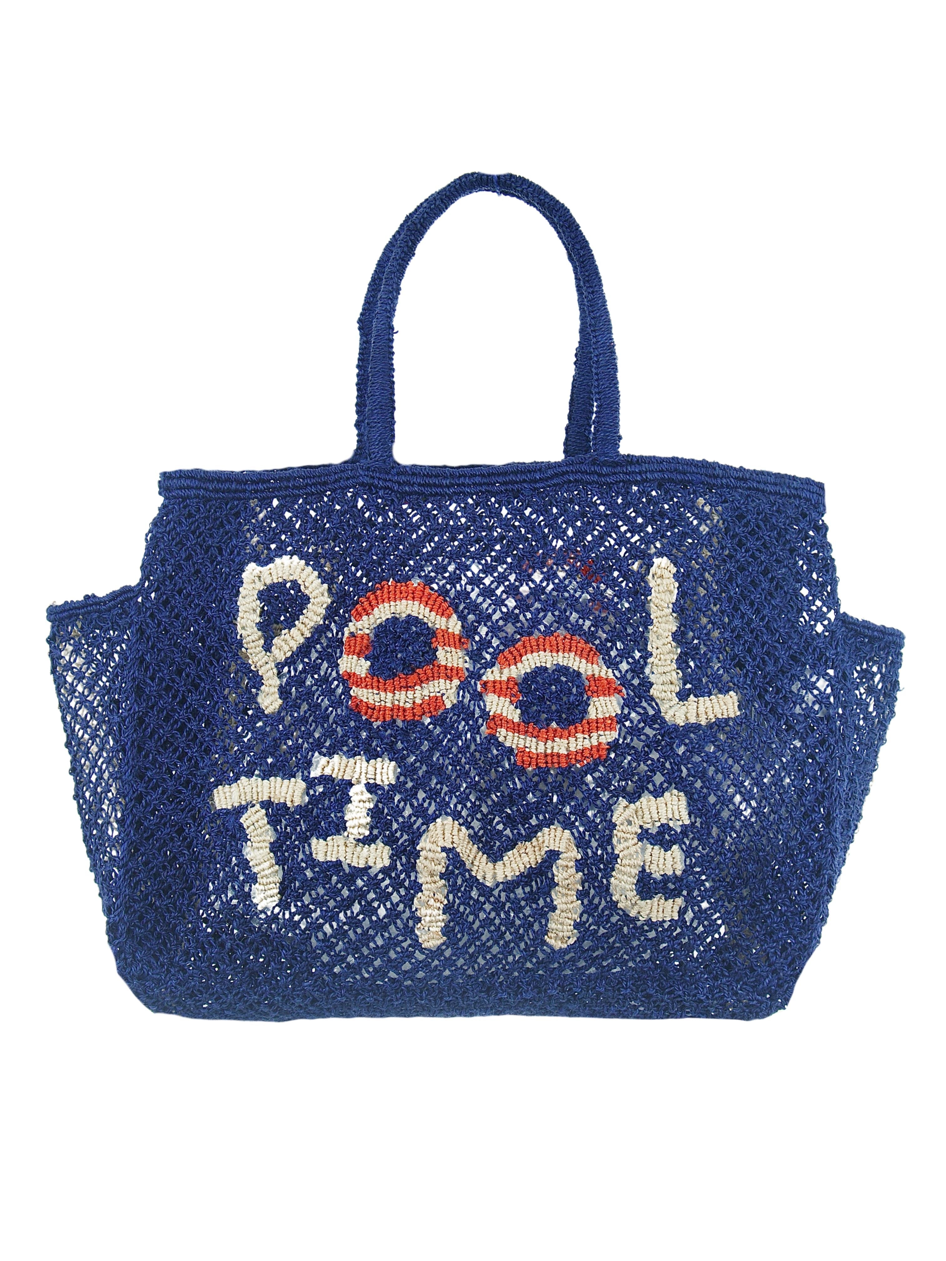 Barry Pool Time Jute Bag S Indigo - Saffron Souk 4 The Jacksons