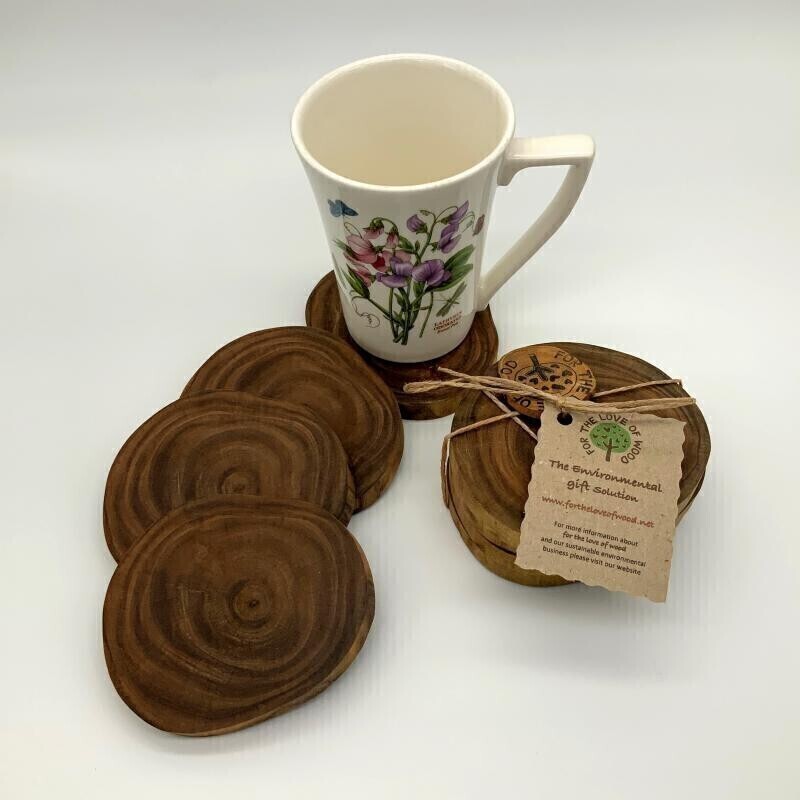 Set of 4 Log coasters