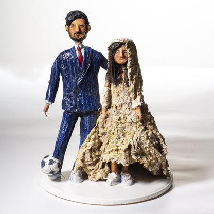 Customized couple's cake topper