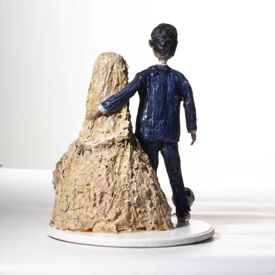 Customized couple's cake topper