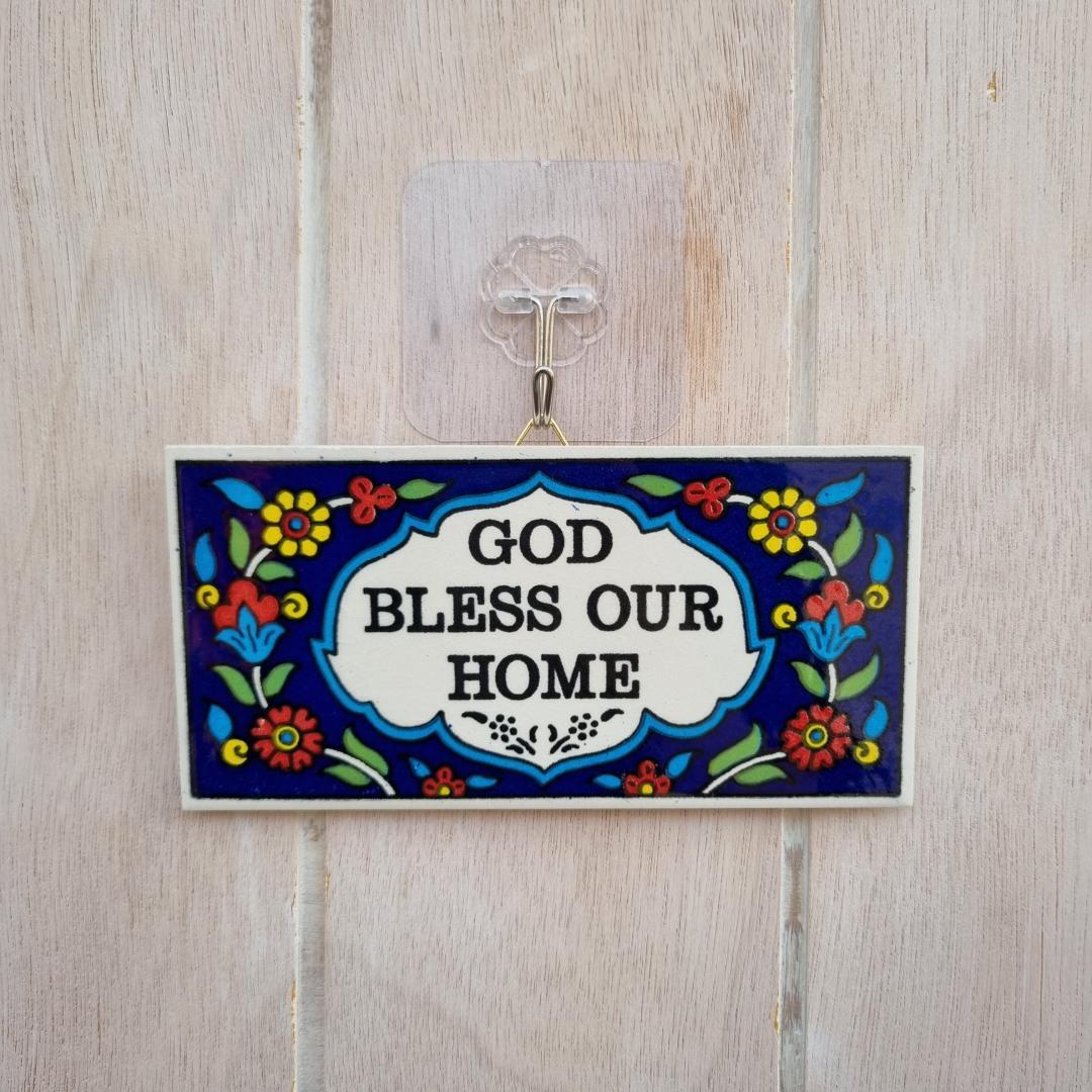 God Bless Home Hanging Tile