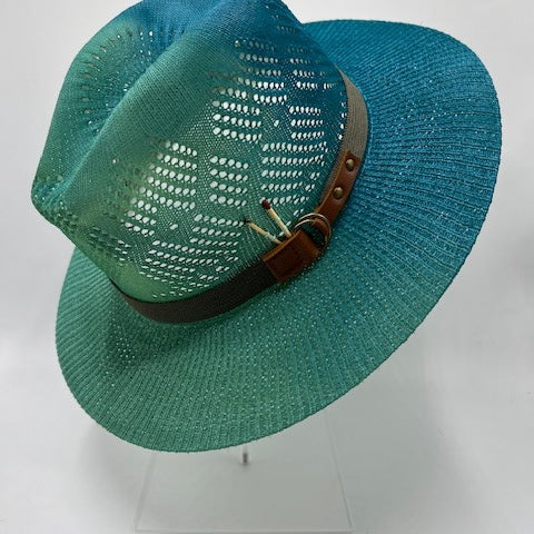 2 colors straw fedora