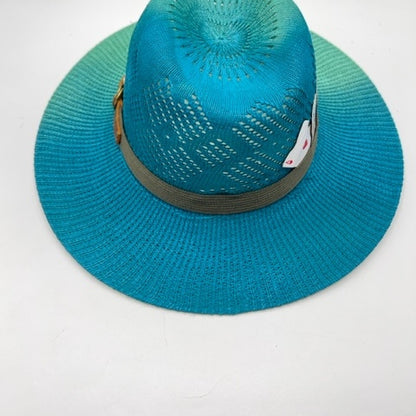 2 colors straw fedora