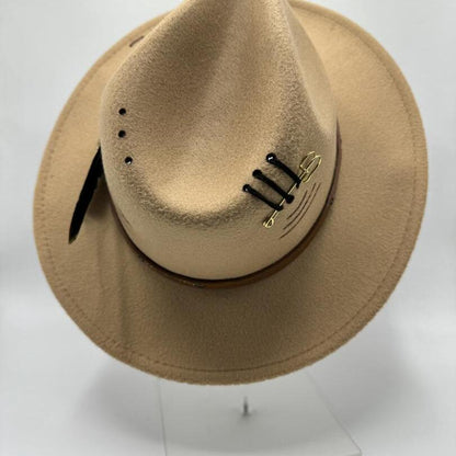 Hand crafted brown fedora