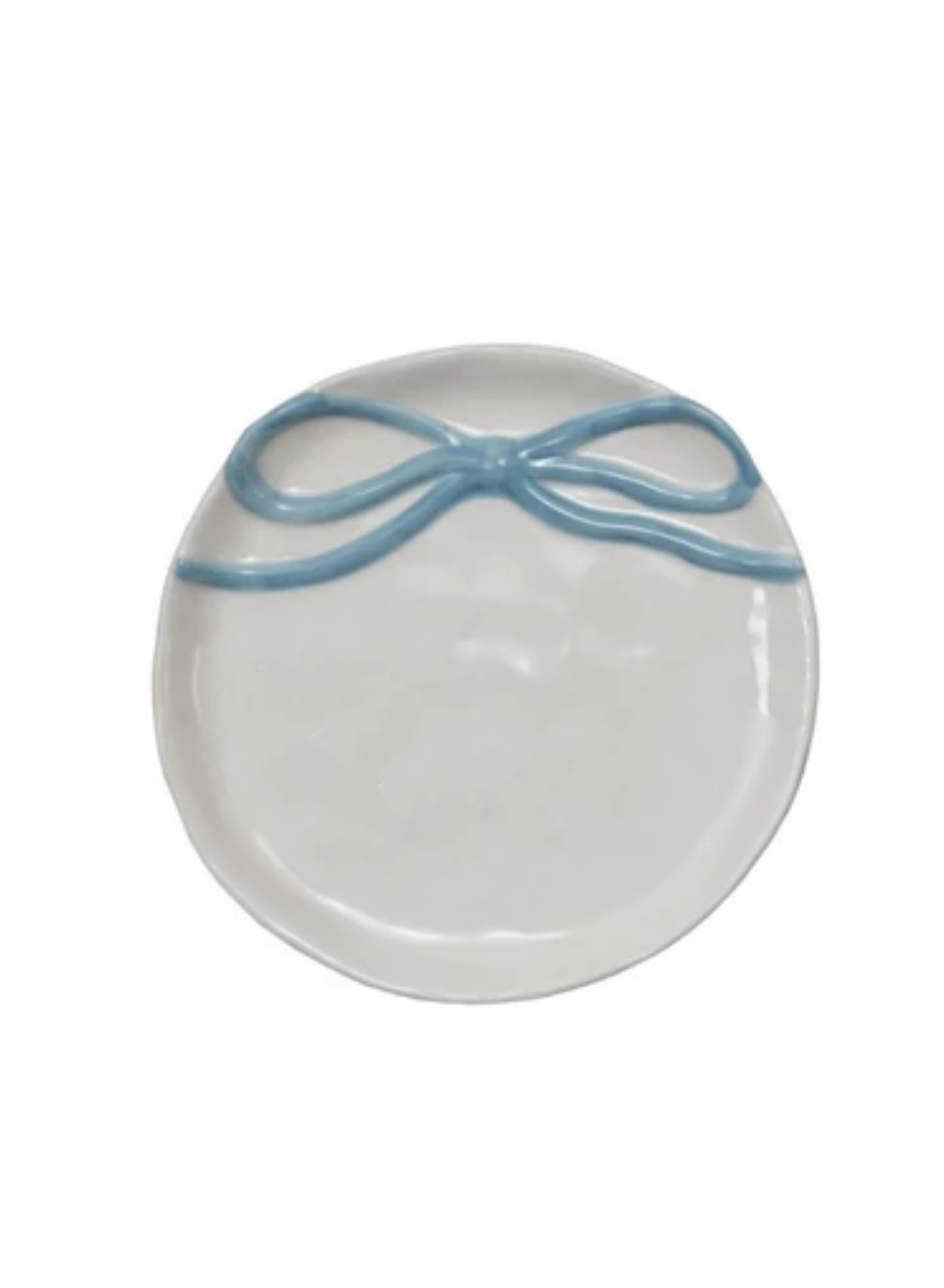 Stoneware Trinket Dish with Bow