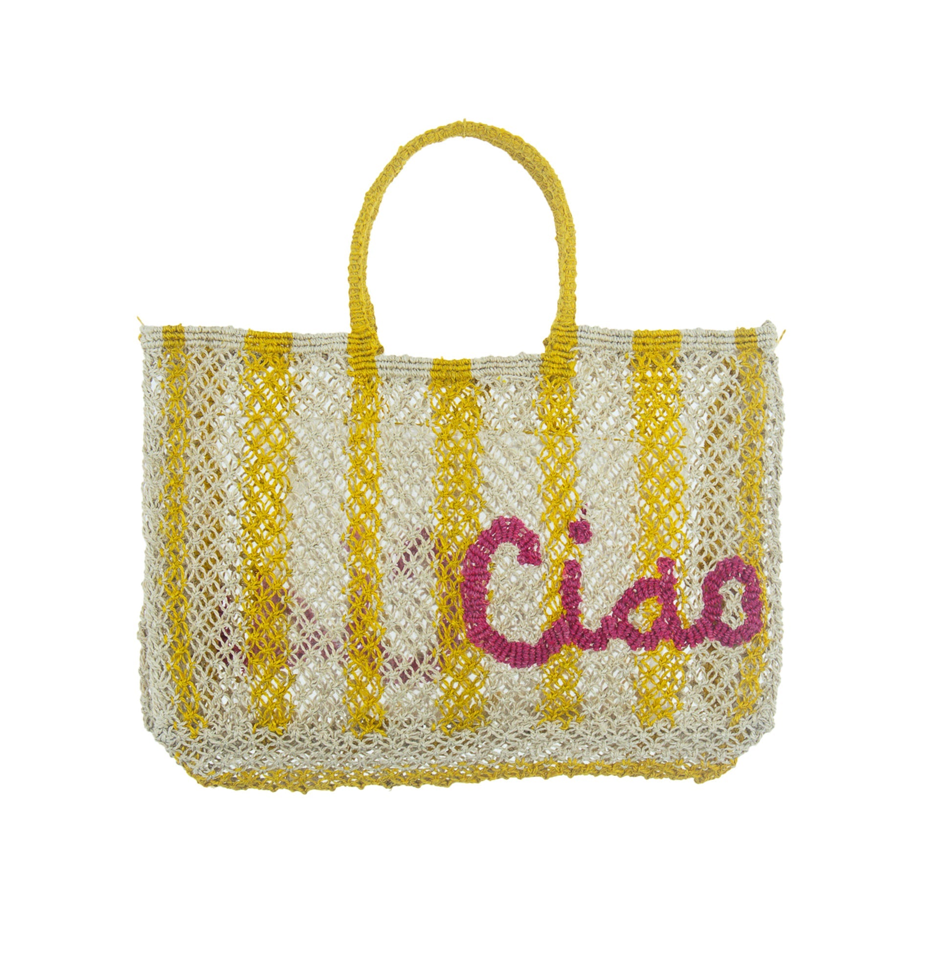 Ciao Jute bag (Lavinia Stripe) S - Saffron Souk 4 The Jacksons