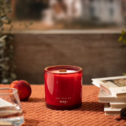 Roam Mini Candle - Peach. Hibiscus. Pine.