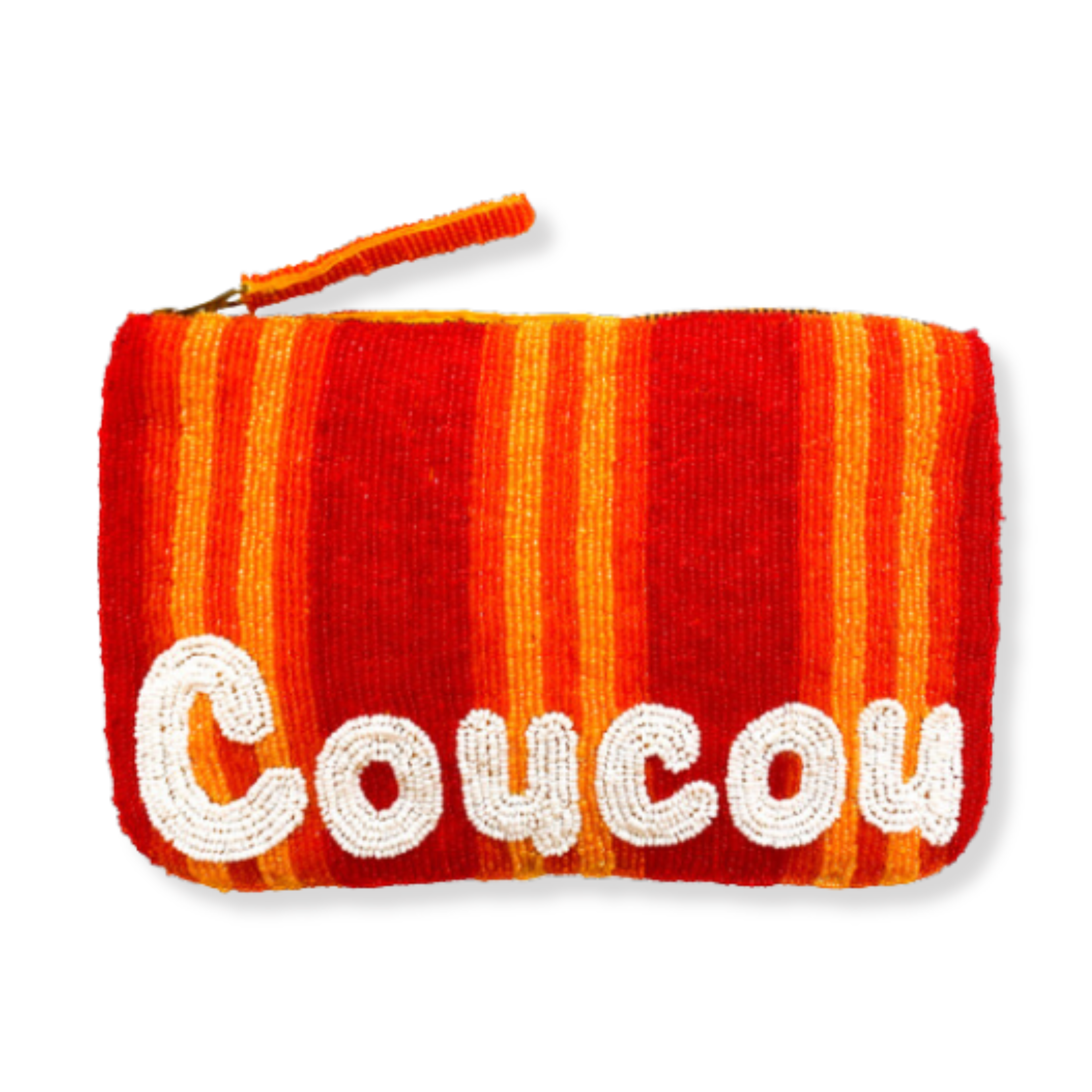 CouCou Stripe Beaded Clutch - Saffron Souk 4 The Jacksons