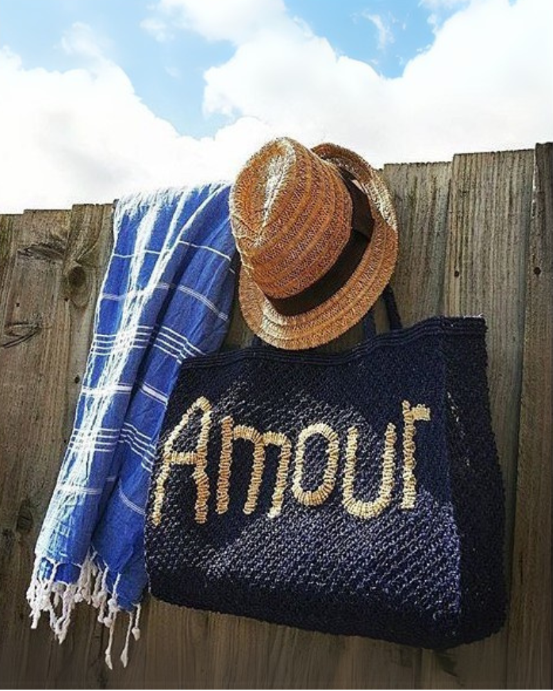 Amour Jute Bag S Black