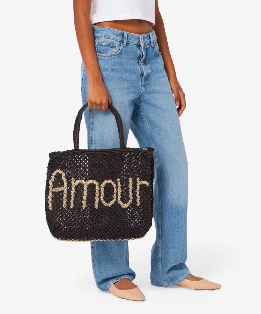 Amour Jute Tote Bag