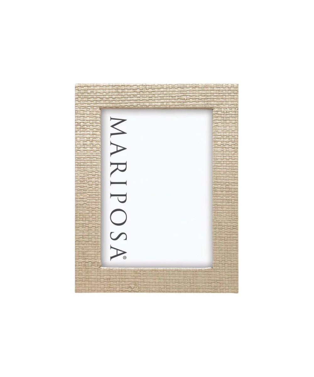 Coconut Grove Faux Grasscloth 5x7 Frame