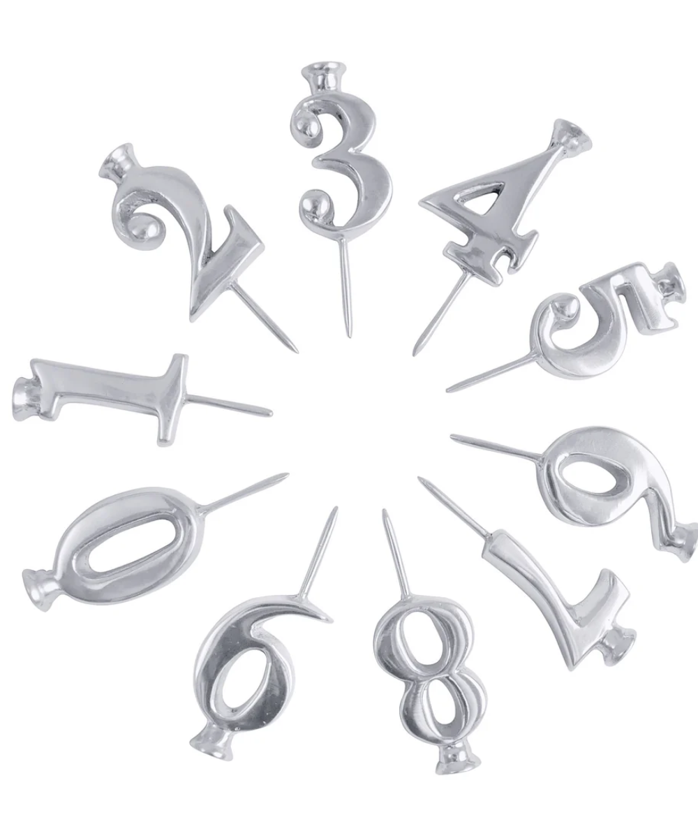 Number Candle Holder Set