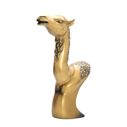 Arabian Camel Bust – Gold Antique Finish Souvenir