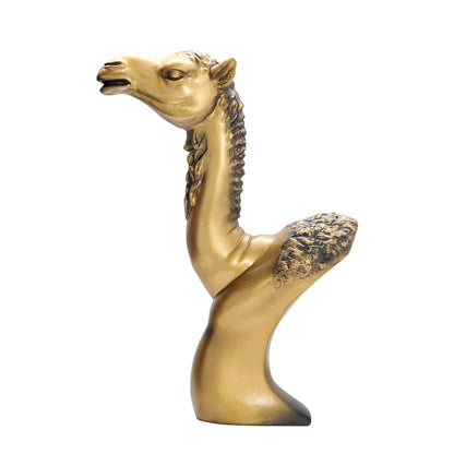 Arabian Camel Bust – Gold Antique Finish Souvenir