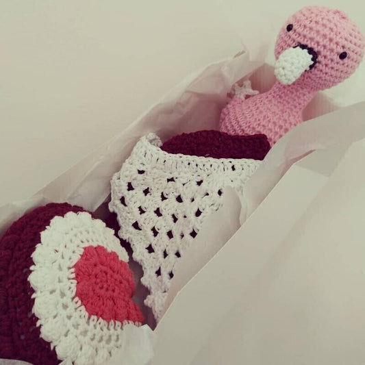 Baby gift box set - Handmade crochet