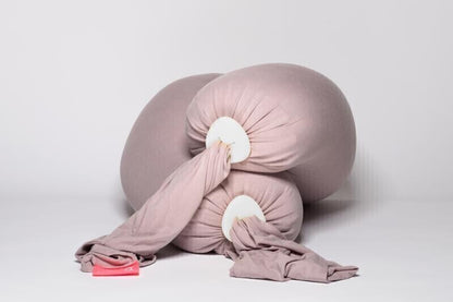 bbhugme Pregnancy Pillow in Dusty Pink / Vanilla