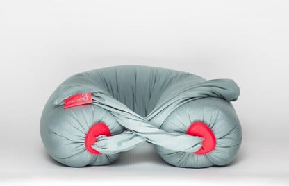 bbhugme Pregnancy Pillow in Eucalyptus / Coral