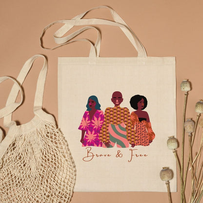 Brave & Free Canvas Tote