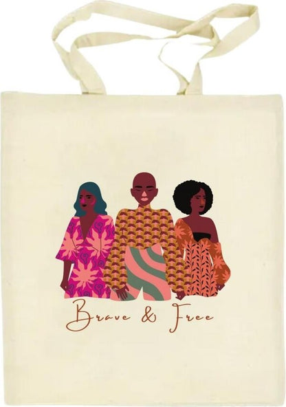 Brave & Free Canvas Tote