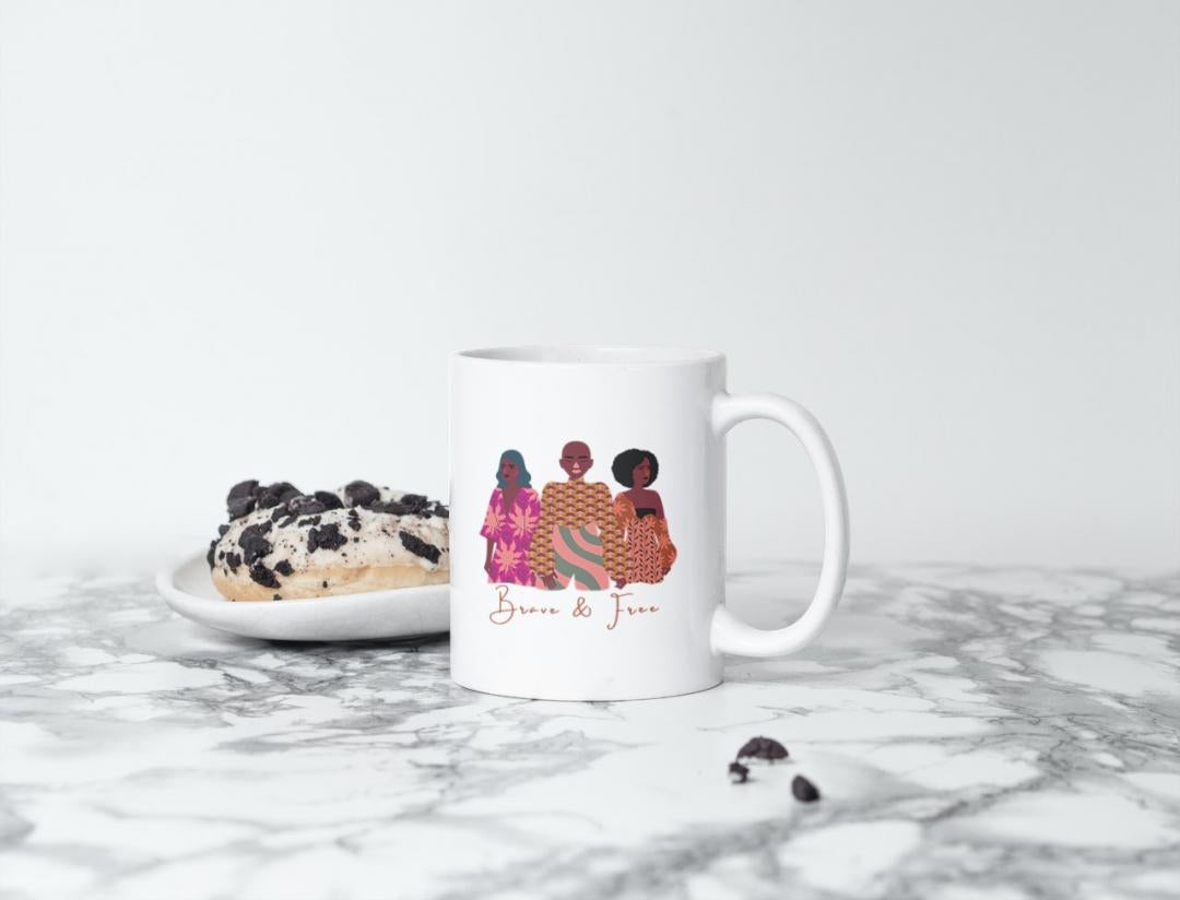 Brave & Free Ceramic Mug