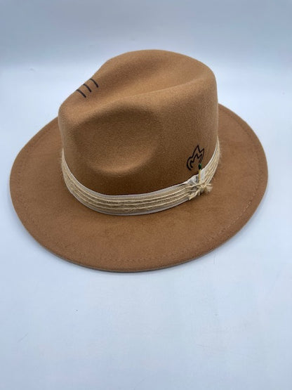 brown fedora with a twist