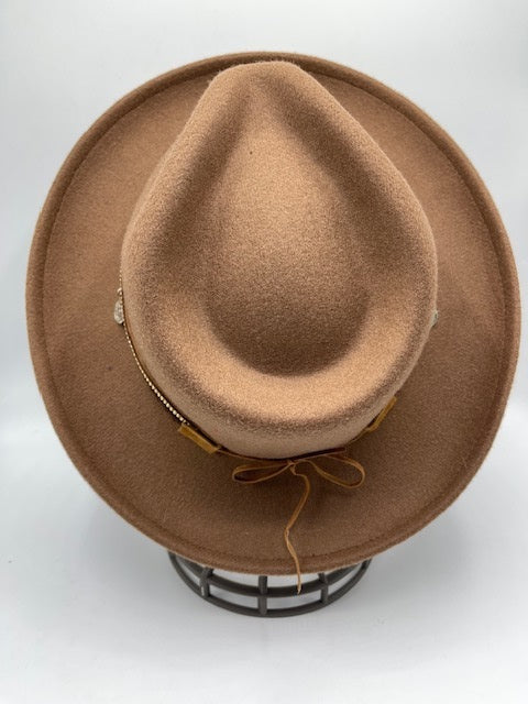 Brown fedora with