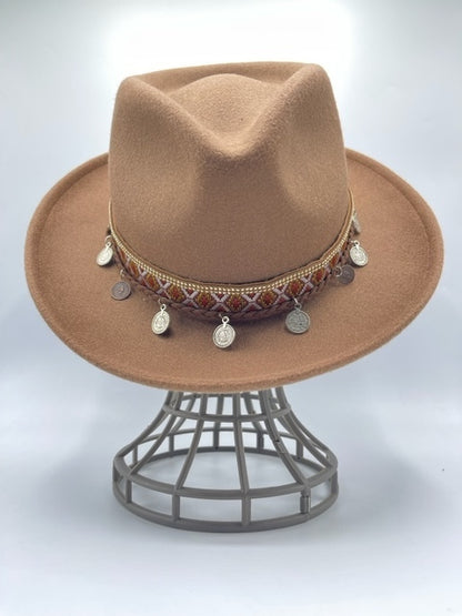 Brown fedora with