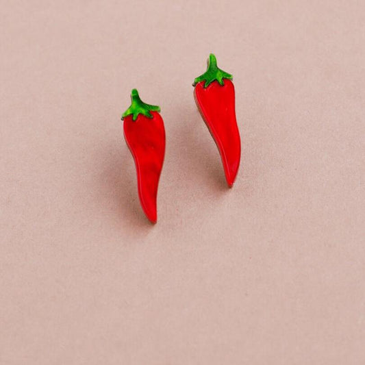 Chilli Pepper Studs