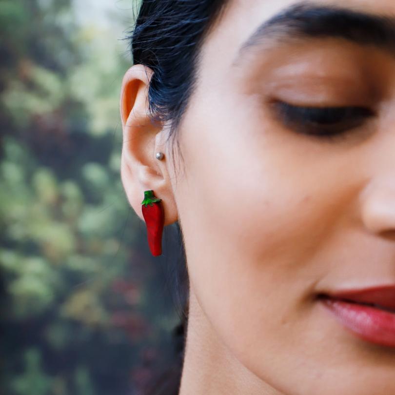 Chilli Pepper Studs