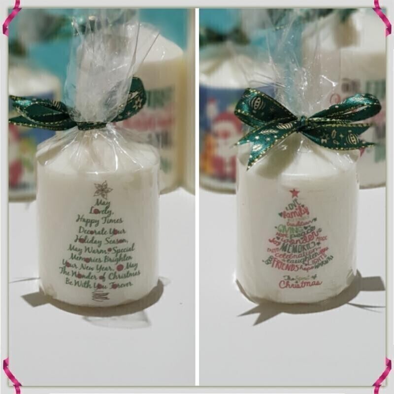 Christmas Festive candles / Teachers gifts / Friends gift / corporate gifts / hampers gifts / favors